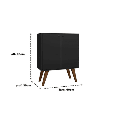 APARADOR TU MESITA SANTANA MELAMINA 18MM 2 PUERTAS CLÁSICO - 3