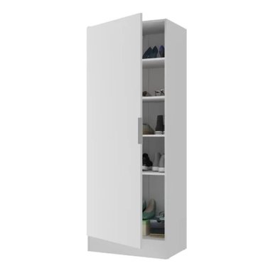 ZAPATERA TU MESITA HAVAN BLANCO MODERNA MULTIUSOS 1 PUERTA - 2