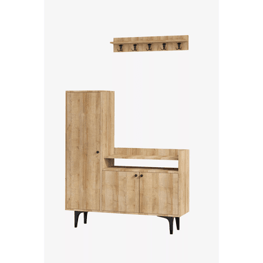 APARADOR RECIBIDOR MODERNO TU MESITA 3 PUERTAS SICILIA COLOR DUNA - 2
