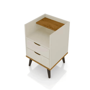 MESA NOCHE TU MESITA MULTIUSOS 2 CAJONES TRINIDAD BLANCO - 2