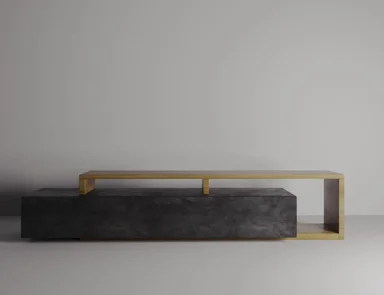 MESA DE TV MODERNA MIKELA COLOR NEGRO/ROBLE TU MESITA - 2