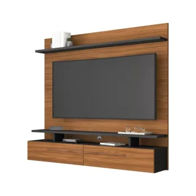 MUEBLE COMPLETO PARA TV FLOTANTE 2 CAJONES ARGOS COLOR HAYA/NEGRO TU MESITA - 2