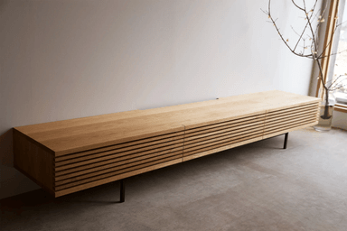 MESA DE TV APARADOR MINIMALISTA ROGER COLOR DUNA TU MESITA 3 PUERTAS - 2
