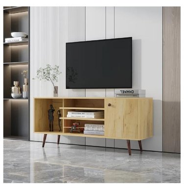 MESA DE TV CLÁSICA 55' TU MESITA MELAMINA 18MM COLOR DUNA 1 PUERTA - 2