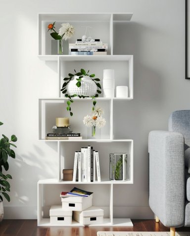 ESTANTE CONTEMPORÁNEO NEVEA BLANCO 157CM - 2