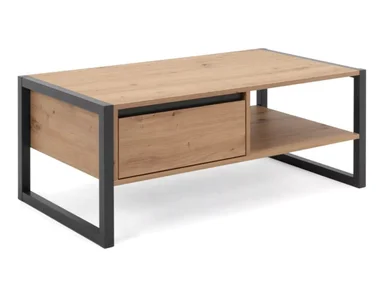 MESA DE CENTRO INDUSTRIAL 1 CAJÓN PIQUE COLOR HAYA TU MESITA - 1