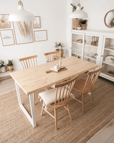 MESA DE COMEDOR RULI MARRÓN PASTEL 140CM - 2