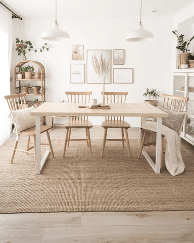 MESA DE COMEDOR RULI MARRÓN PASTEL 140CM - 4