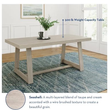 MESA DE COMEDOR CLÁSICA TU MESITA COLLINS COLOR GRIS - 2