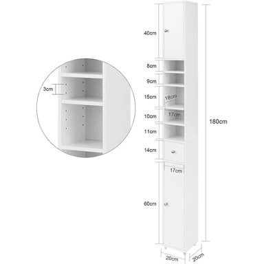 MUEBLE AUXILIAR DE BAÑO ROSSY COLOR GRIS TU MESITA - 6