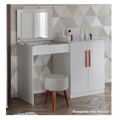 TOCADOR MODERNO TU MESITA FABIANA COLOR MARRÓN 3 PUERTAS - 2