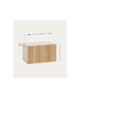 VELADOR FLOTANTE AMÓN TU MESITA 1 CAJÓN MELAMINA 18MM COLOR MARRÓN - 3