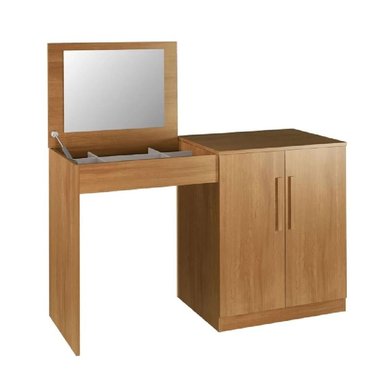TOCADOR MODERNO TU MESITA FABIANA COLOR BLANCO 3 PUERTAS - 2