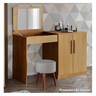 TOCADOR MODERNO TU MESITA FABIANA COLOR BLANCO 3 PUERTAS - 3