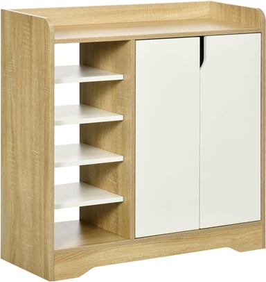 ZAPATERA CLÁSICA JÚPITER 2 PUERTAS COLOR DUNA/BLANCO TU MESITA - 2