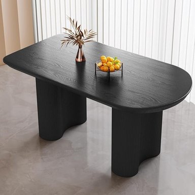 MESA COMEDOR GRIEGA NEGRO TU MESITA - 1