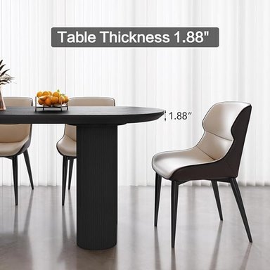 MESA COMEDOR GRIEGA NEGRO TU MESITA - 3