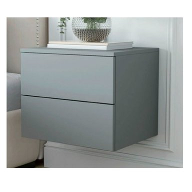 VELADOR FLOTANTE MRAGOT COLOR GRIS CLARO 2 CAJONES TU MESITA - 1