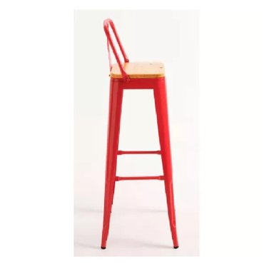 BANCO ALTO CON RESPALDO JULIUS COLOR ROJO TU MESITA - 3