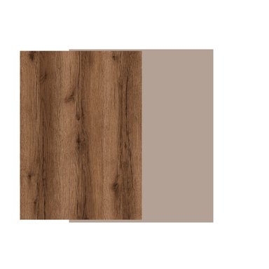 MESA DE TV MODERNA CON ESTANTERIA MAVERICK COLOR TAUPE/DOLCETTO CON CAJONES TU MESITA - 2
