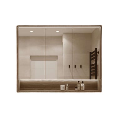 MUEBLE DE BAÑO MODERNO FLOTANTE CON ESPEJO Y LUCES LED CERBERUS COLOR GALES TU MESITA - 2
