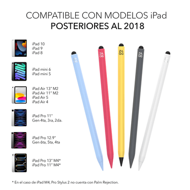 LÁPIZ ZAGG STYLUS PRO 2 IPAD CON CARGA INALÁMBRICA - GRIS - 4