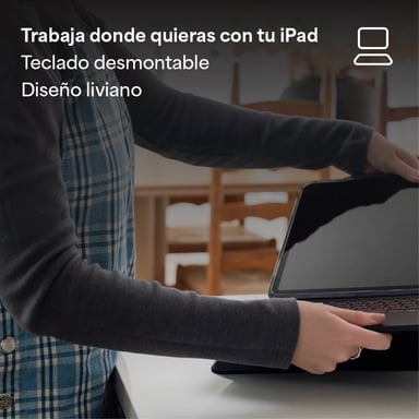TECLADO PRO KEYS CONNECT CON TRACKPAD Y FUNDA PARA IPAD AIR 13'' (M3/M2) - 6