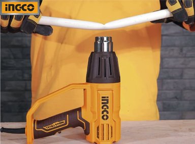 SET DE HERRAMIENTAS INGCO PISTOLA DE CALOR 2000 WATTS + 4 ACCESORIOS HG200078 - 5