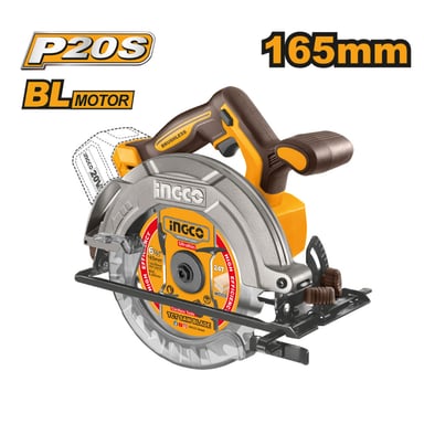 KIT BRUSHLESS SIERRA CIRCULAR INGCO + ATORNILLADOR 20V + BATIDORA + 2 BATERÍAS 4.0AH Y 2.0AH COSLI240583 - 2