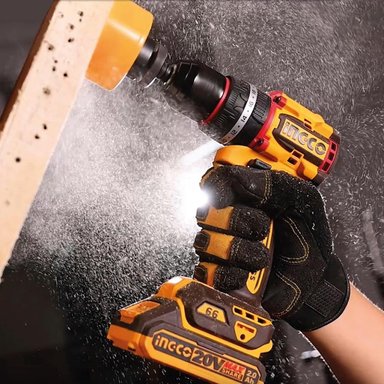 TALADRO ATORNILLADOR INGCO CIDLI206681 PERCUTOR BRUSHLESS CHUCK METÁLICO 20V 66NM - 5