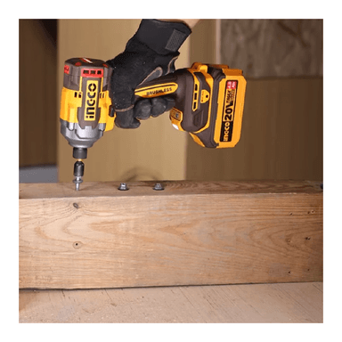 ATORNILLADOR DE IMPACTO BRUSHLESS INGCO 20V 285NM + 2 BATERÍAS 2.0AH CIRLI2028 - 5
