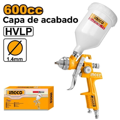 PISTOLA PARA PINTAR DE GRAVEDAD INGCO 600CC ASG1061 - 1