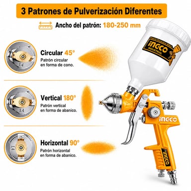 PISTOLA PARA PINTAR DE GRAVEDAD INGCO 600CC ASG1061 - 3