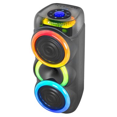 TORRE DE SONIDO KASSEL K2822 CON 02 BOCINAS DE 8 PULG, KARAOKE LUCES LED RGB - 2