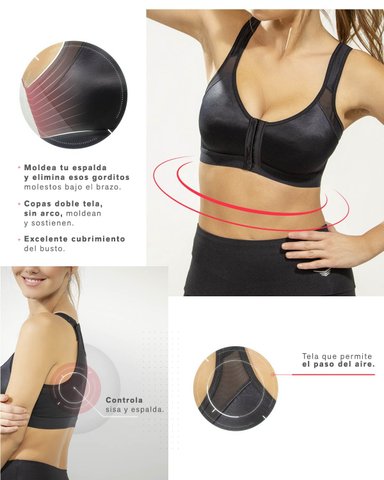 BRASIER SIN ARCO MULTIBRA CON BROCHE DELANTERO - 5