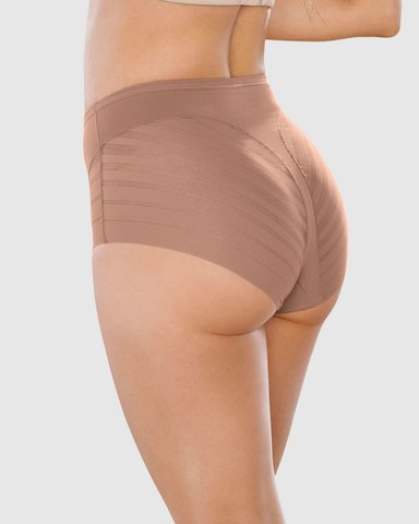CALZÓN FAJA CLÁSICO CON BANDAS DE TUL - 2