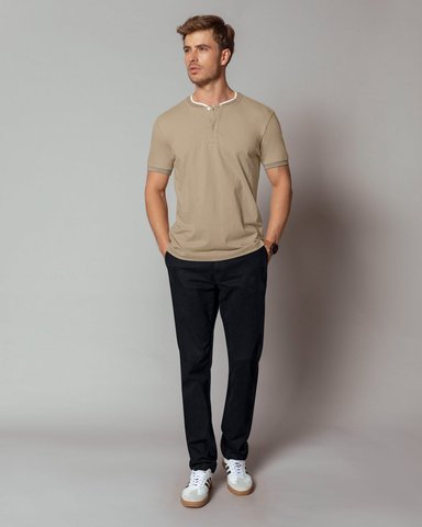 PANTALÓN BOTA RECTA EN DRILL DE TACTO SUAVE STRETCH - 4