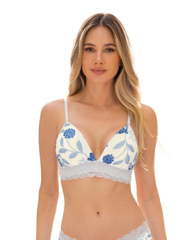 BRASIER ESCOTE PROFUNDO ULTRA CÓMODO CON ENCAJE EN LA BASE - 1