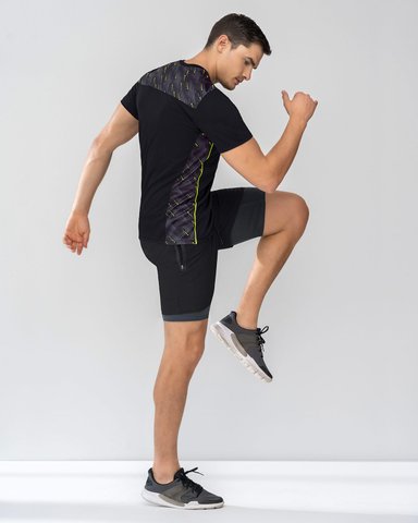 SHORT DEPORTIVO CON BOLSILLO LATERAL CON BÓXER INTERNO - 5