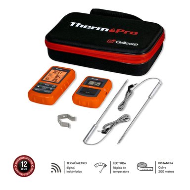 TERMOMETRO GRILLCORP TP2099 TP20 + FUNDA PROTECTORA - 1