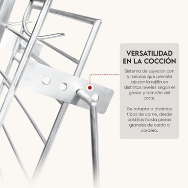 ESTACA TIPO LIBRO INOXIDABLE DE 45 X 30 CM CON BASE - 5