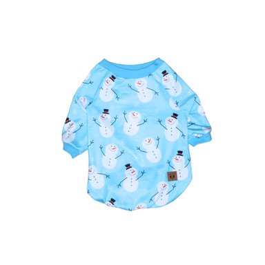 POLERA ALGODÓN PERRO Y GATO LETIF PET SHOP SNOW TALLA 0 - 3