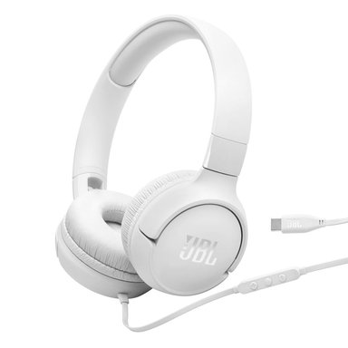 AUDIFONOS CON MICROFONO JBL TUNE 520C USB-C BLANCO - 1