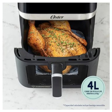 FREIDORA DE AIRE DIGITAL CON RECUBRIMIENTO DIAMONDFORCE 4LT NEGRO - 4