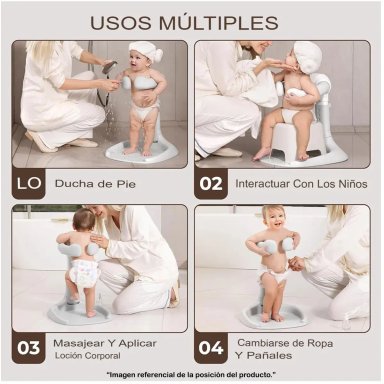 SOPORTE DE BAÑOS PARA BEBÉS «TIBOO» EDICIÓN LIMITADA GRAY - 6