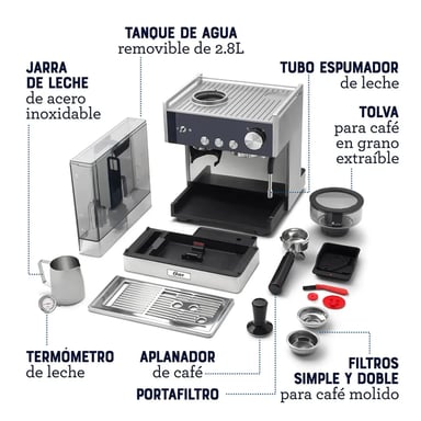 CAFETERA OSTER PARA ESPRESSO PERFECT BREW MÁXIMA BVSTEM7400 - 5