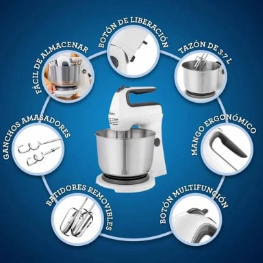 BATIDORA DE MANO PEDESTAL FPSTHS3612 250W - 2