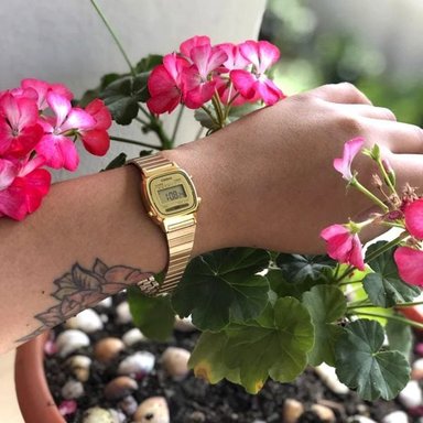 RELOJ CASIO MUJER DIGITAL LA670WGA-9 VINTAGE DORADO - 2