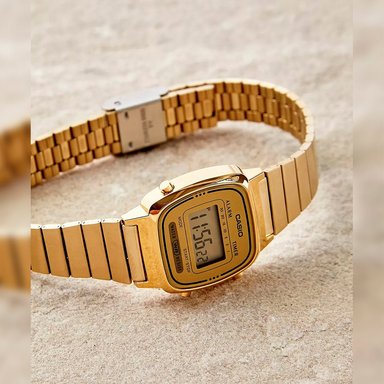 RELOJ CASIO MUJER DIGITAL LA670WGA-9 VINTAGE DORADO - 3