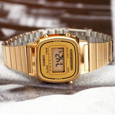 RELOJ CASIO MUJER DIGITAL LA670WGA-9 VINTAGE DORADO - 4